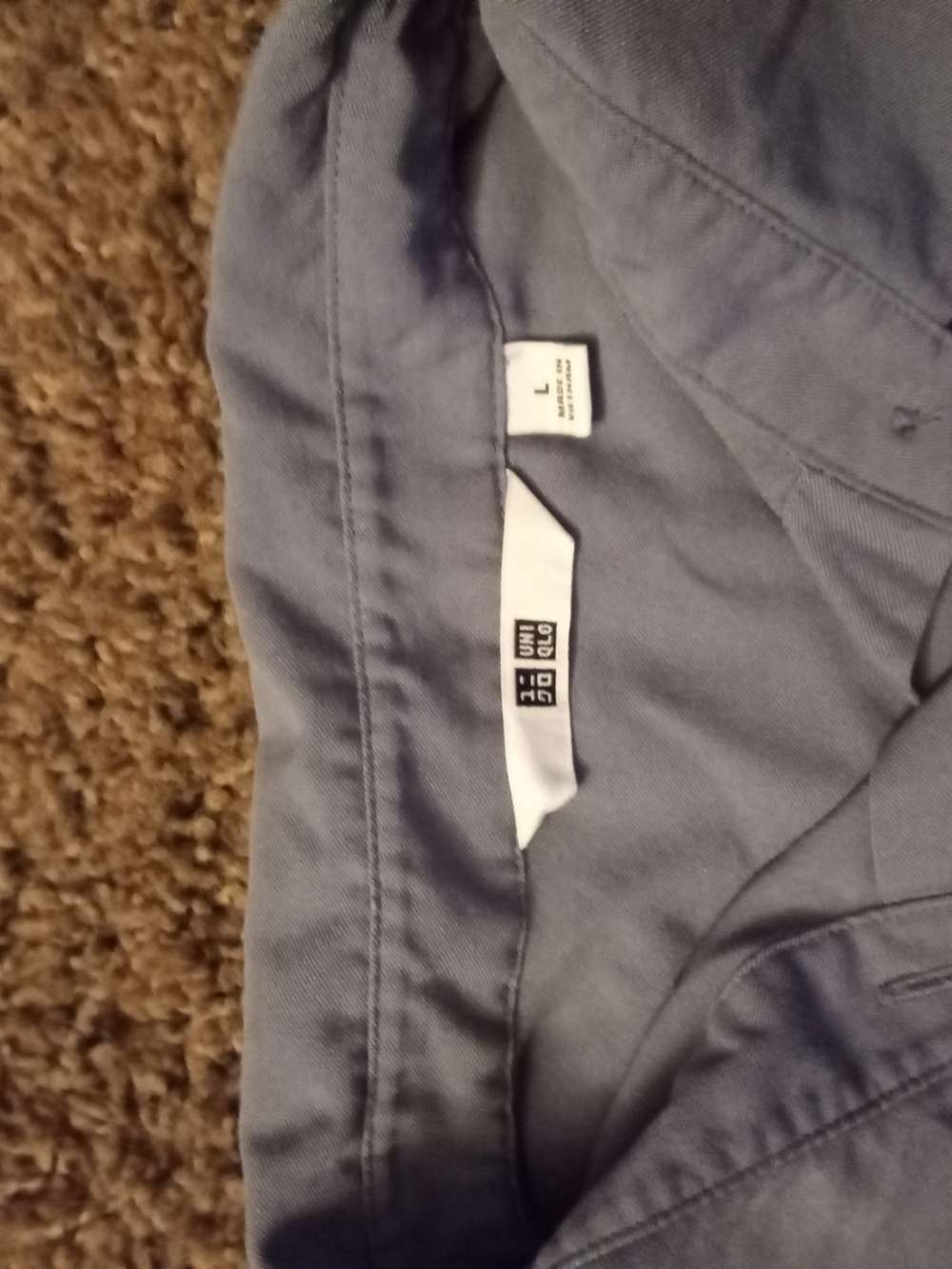 Uniqlo Men’s Slate Blue Chino Pants
